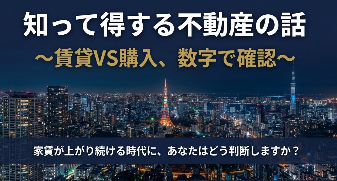 賃貸と購入を数字で比較するセミナーの資料